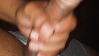 I play with my cock until I expel a lot of cum