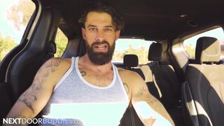 Inked Wolf Topped by XXL Cocked Stranger - Alpha Wolfe, Blake Nastier - NextDoorBuddies