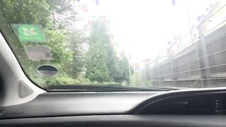 Public jerking, crazy huge man sausage gay-for-pay dude milks off near cemetery, dogging hotspot