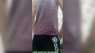 Se preparando para o banho