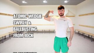 atomic wedgie swirly & kneeing balls from jock