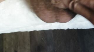 Finger-banging my rod until precum