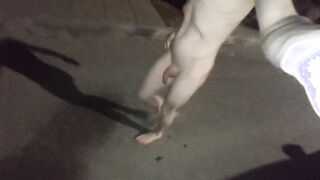Naked walk in public