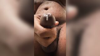 Gay-for-pay Big Ebony Father Stroke While Wifey Works - DameSmiff