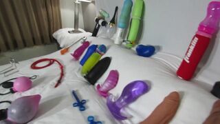 Ginormous Backside cramming sensation fucktoys fresh stuff