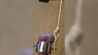 Holding 20 lbs with my sack!