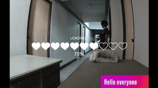 Naked on vaca in the guest room