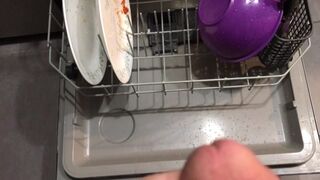 Intensity Urinating all over the dishes in the dishwasher