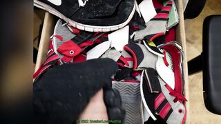 Jizz shot over sneaker chunks and trashed nike janoski max