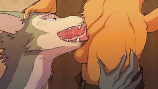 Yaoi LouisxLegoshi - Deep Face Boning in the dressing bedroom  BEASTARS 