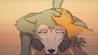 Yaoi LouisxLegoshi - Deep Face Boning in the dressing bedroom  BEASTARS 