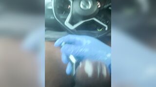 Edging my BIG BLACK COCK in the camper