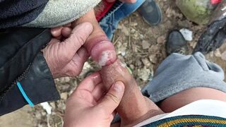 Elder fellow pounds my foreskin - loving uncircumcised bone - jizm on uncircumcised shaft