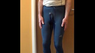 Locked in Home Gym Wee-wee Accident!