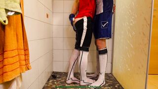 bathroom in soccer with my boyfriend