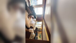 Deep-throating Pipe OUTSIDE On CRUISE BALCONY Then Inwards To Get My Bootie Packed With A Big Blast!