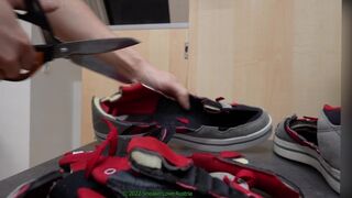 Cutting Adidas Neo boots and screw them