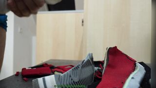 Cutting Adidas Neo boots and screw them