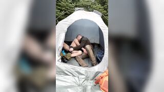 Camping twinks Internal ejaculation