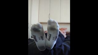 My milky sneakers socks