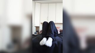 My milky sneakers socks