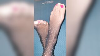 Fresh sparkling stockings for my rosy toes!
