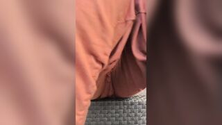 Piss myself on balcony