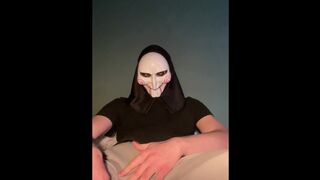 GREEK STROKING OFF AMPLE UNCIRCUMCISED TROUSER SNAKE (WITH JIZZ SHOT)