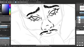 ebony and milky speedpaint