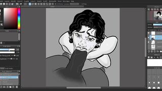 ebony and milky speedpaint