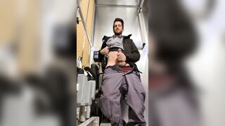 Got super-naughty and had to find a corner at work to jack off in RISKY PUBLIC