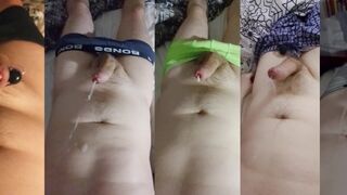 Palms-free-for-all cumpilation, synchronised jism