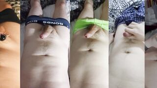 Palms-free-for-all cumpilation, synchronised jism