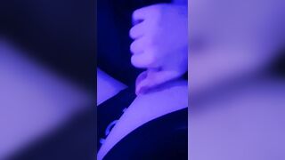 Lad milks till he pops