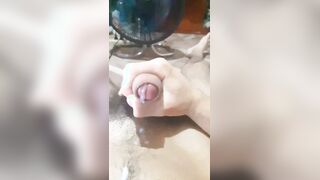 Ample prosperous manmeat milky fellow jerking rigid shaft solo knob