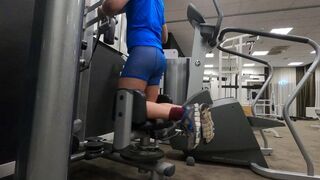 Exercise in watch trough lingerie