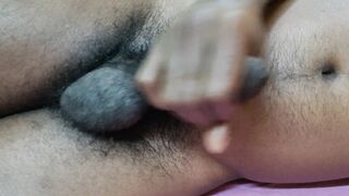 Immense Trouser snake Homosexual Masterbating At Home - Masterbate Rubdown Lube