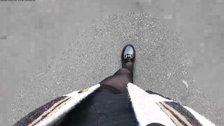 HA74A promiscuous cootchie with a ginormous assfuck buttplug ambling on the rubdown trail!