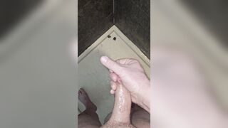 second bathroom popshot third ejaculation of the day