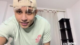 Blowing your nips and draining off a XXL Mexican pipe