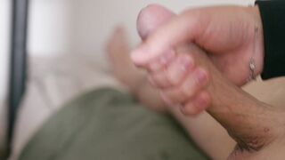 4K Fat Schlong Close-Up, Stroking Off, Shrieking and Gigantic Cum shot