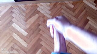 Hablando sucio y gimiendo alto en vaqueros con mi gran polla hasta correrme como un caballo para ti!