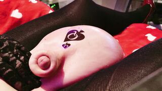 QOS gutless Sissy commences trickling Precum from her CumBrain