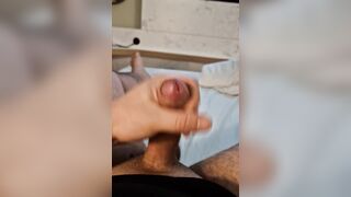 Precum globs and cum-shot