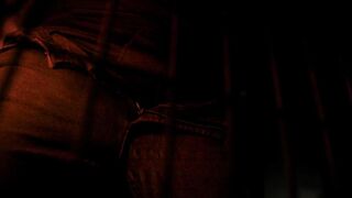 Encaged, frolicking with my fuckpole