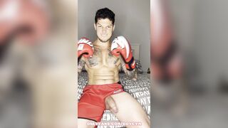 My ENORMOUS MAN SAUSAGE BOXING