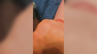 Tantalizing my scrotum and jacking until jizm