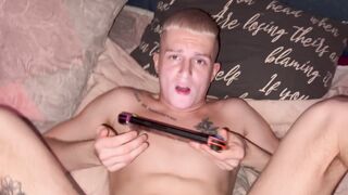 Father pulverized his sonnys rosy pucker and jizzed in him while he was engaged frolicking - 418