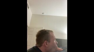 Practising deep throat