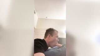 Practising deep throat